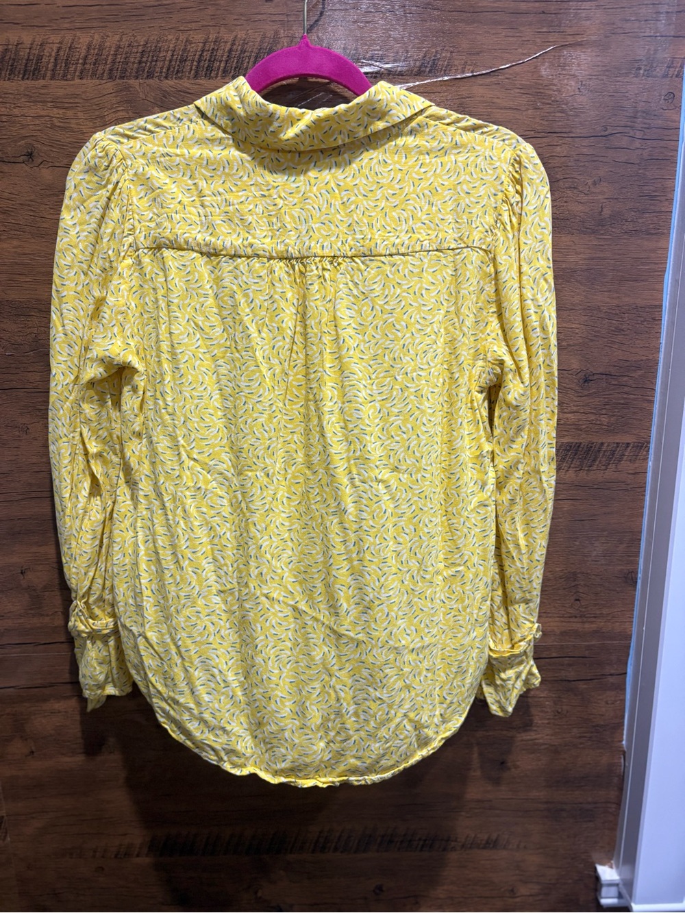 Maeve by Anthropologie Yellow Blithe Button Down Blouse - Picture 9 of 11